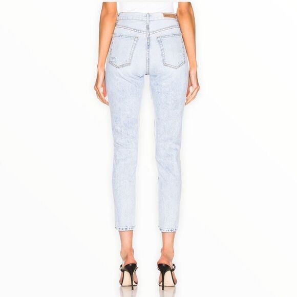 NWT! GRLFRND Karolina High Rise Acid Wash Button Fly Skinny Jean in Never Again - Picture 3 of 12